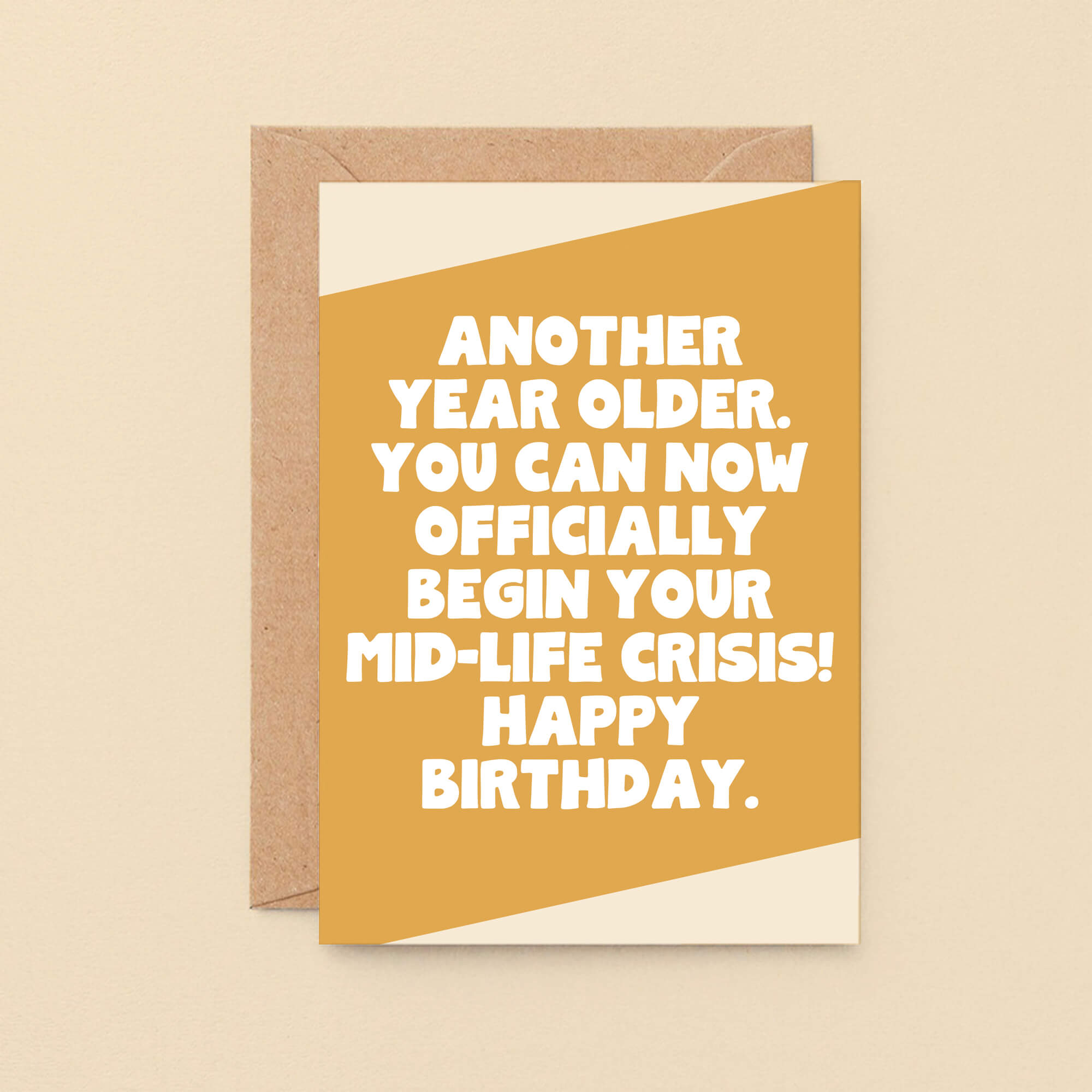 Cheeky Mid-Life Crisis Birthday Card