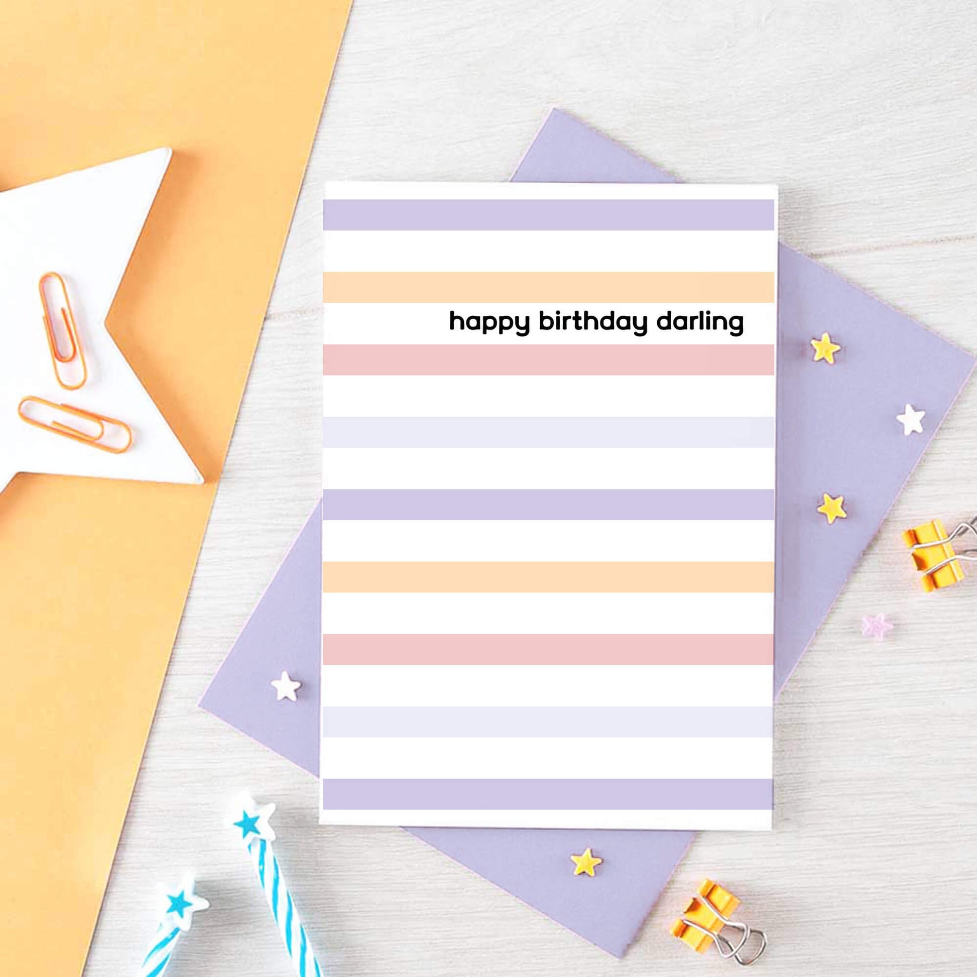 Happy Birthday Darling Card by SixElevenCreations. Product Code SE3501A6