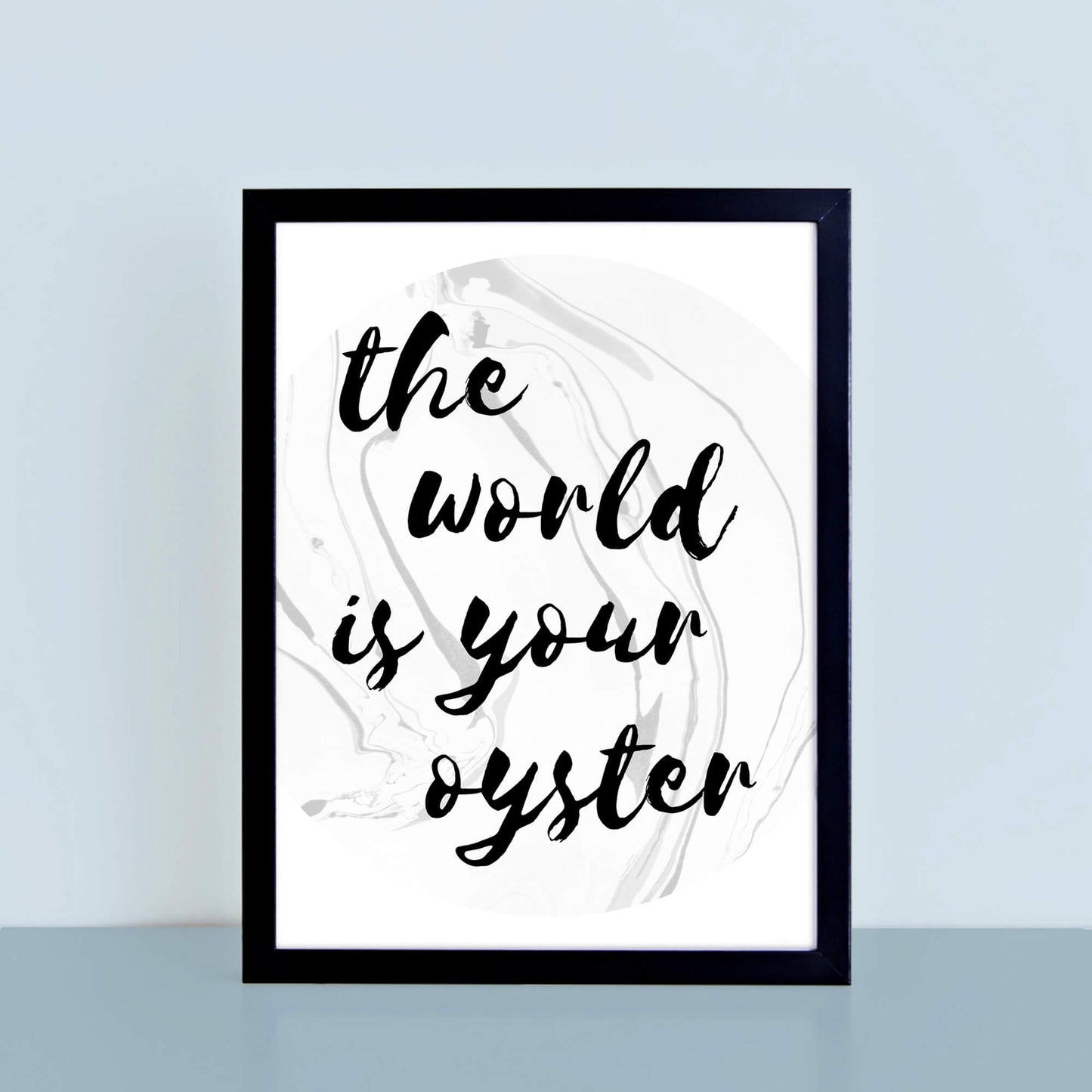 The World Is Your Oyster Print by SixElevenCreations. Product Code SEP0301