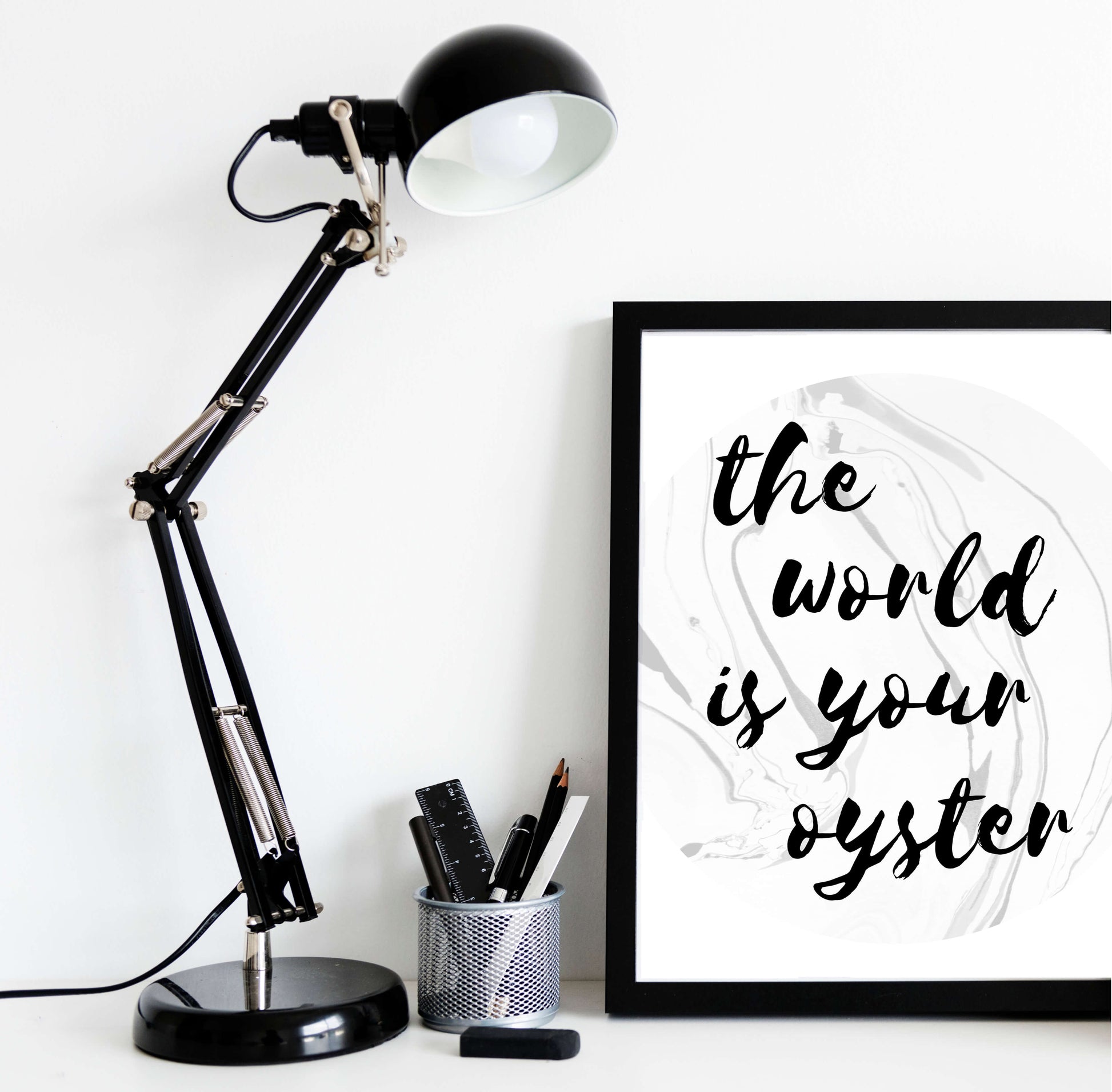 The World Is Your Oyster Print by SixElevenCreations. Product Code SEP0301