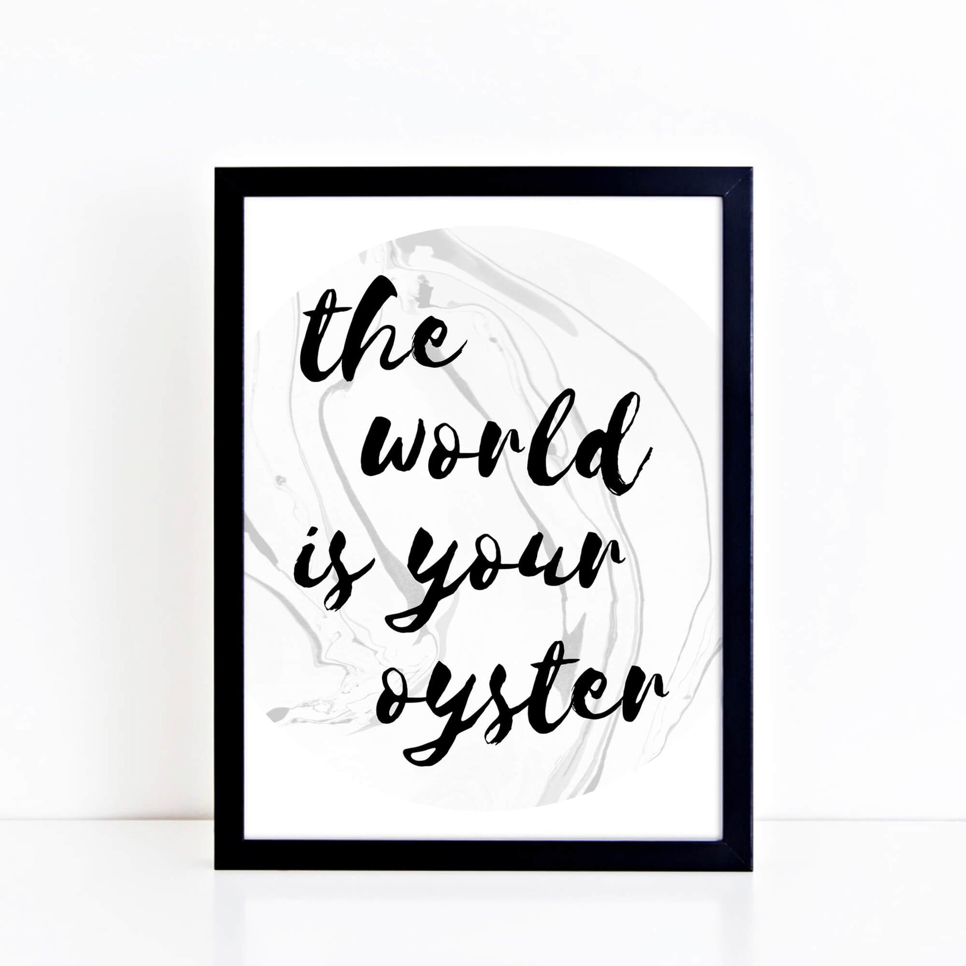 The World Is Your Oyster Print by SixElevenCreations. Product Code SEP0301