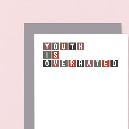 Birthday Card by SixElevenCreations. Reads by Youth Is Overrated. Product Code by SE0281A6