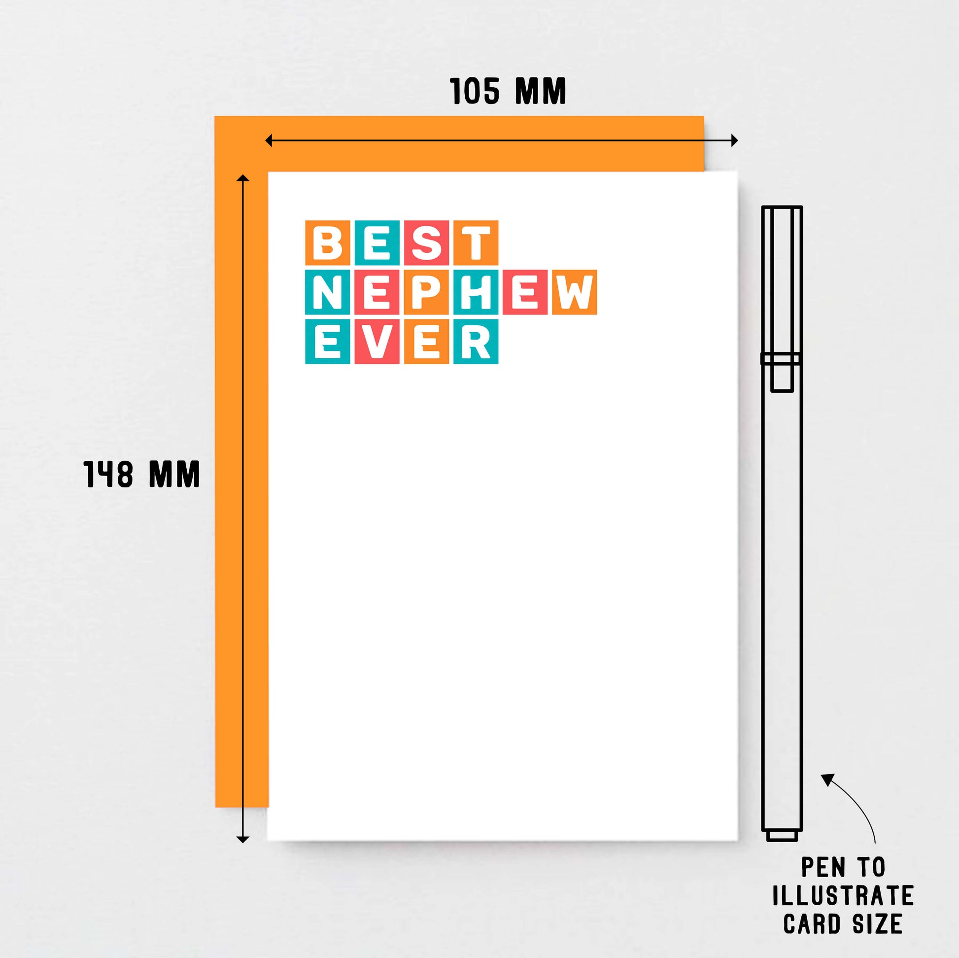 Best Nephew Ever Card by SixElevenCreations. Product Code SE0363A6