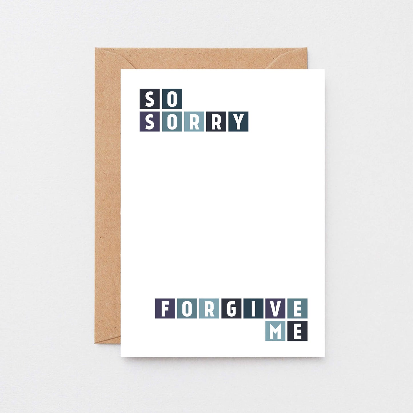 Sorry Card by SixElevenCreations. Reads So sorry Forgive me. Product Code SE0248A6