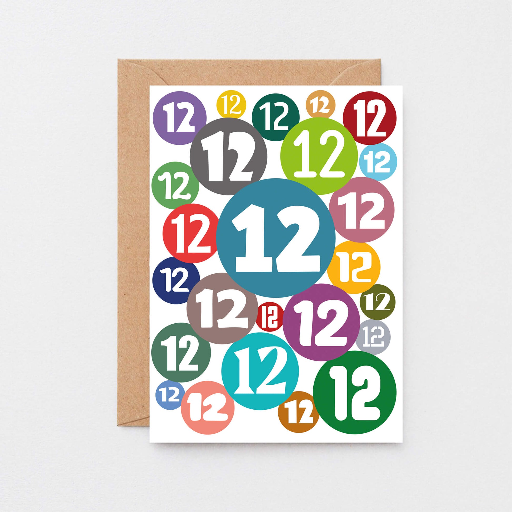 12th Birthday Card by SixElevenCreations. Product Code SE2082A6