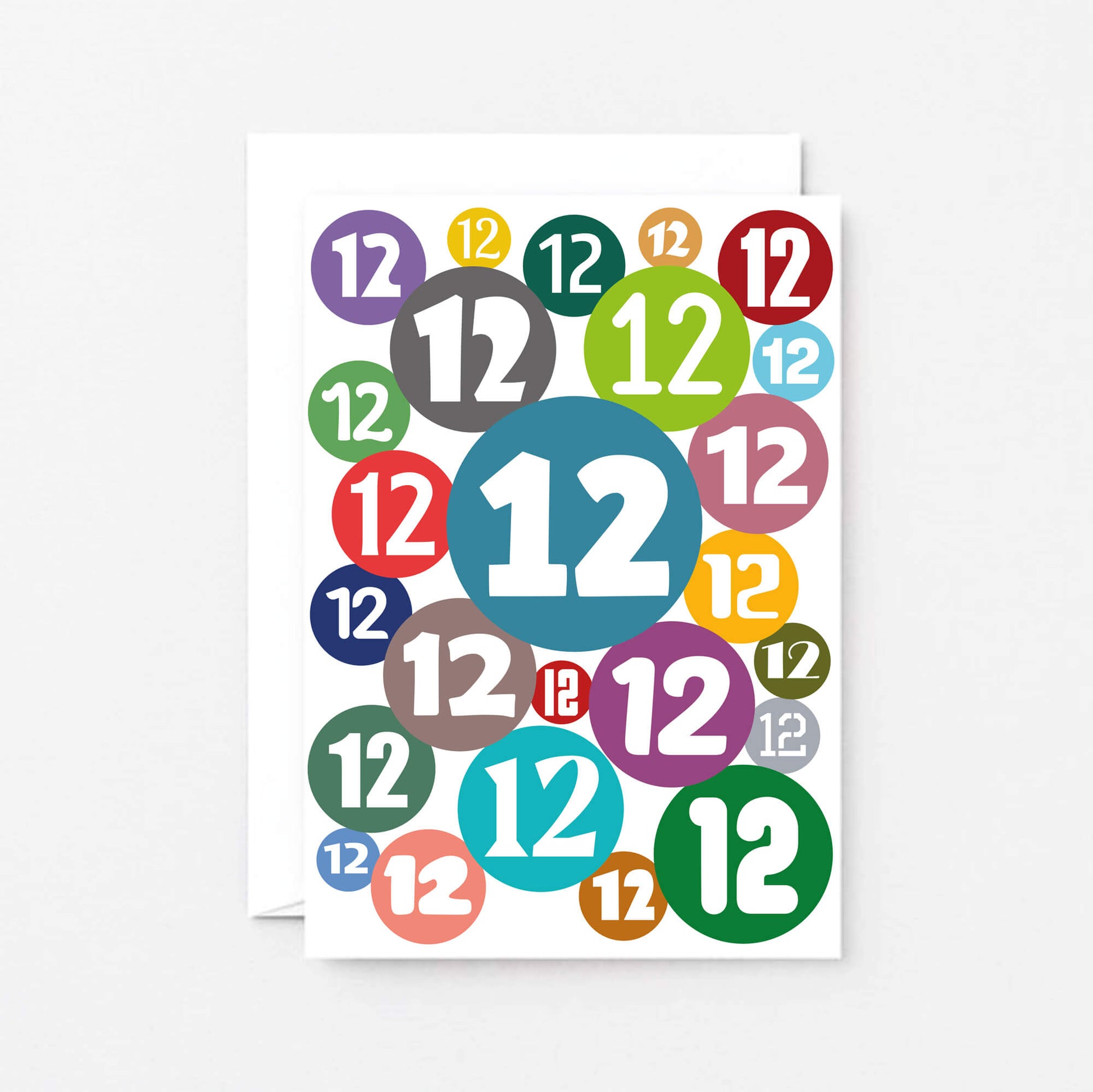 12th Birthday Card by SixElevenCreations. Product Code SE2082A6